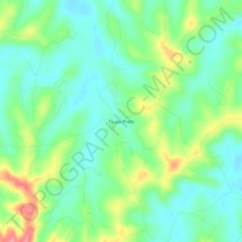 Tijuco Preto topographic map, elevation, terrain