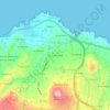 Cruz de Pineda topographic map, elevation, terrain