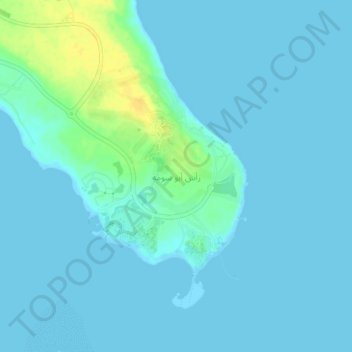 Ras Abu Soma topographic map, elevation, terrain