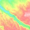 Cosina topographic map, elevation, terrain