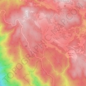 Tirivolo topographic map, elevation, terrain