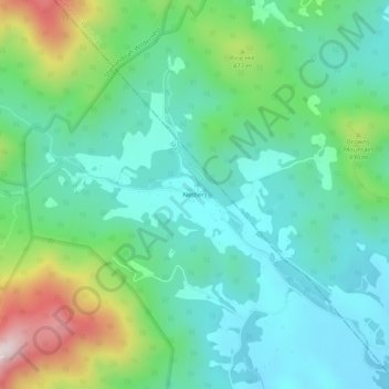 Nethers topographic map, elevation, terrain