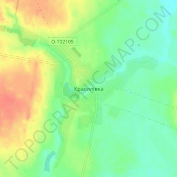 Krasylivka topographic map, elevation, terrain