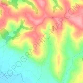 Bobovo topographic map, elevation, terrain