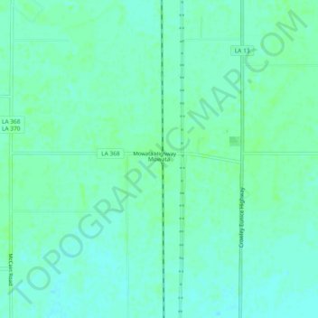 Mowata topographic map, elevation, terrain