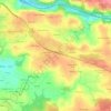 Menez Braz Coz topographic map, elevation, terrain