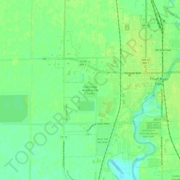 Countryside Mobile Home Park topographic map, elevation, terrain