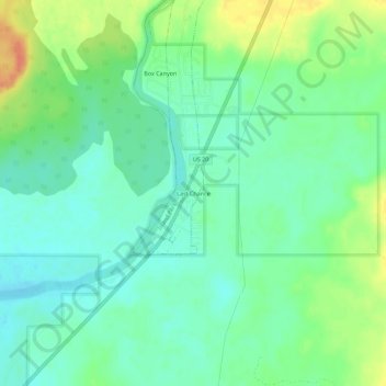 Last Chance topographic map, elevation, terrain