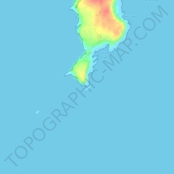 Galley Head topographic map, elevation, terrain