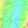 Fluxton topographic map, elevation, terrain