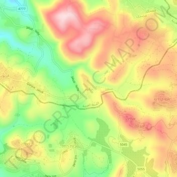 Jalud topographic map, elevation, terrain
