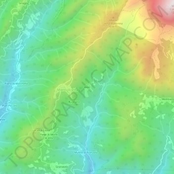 Riolo topographic map, elevation, terrain