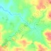 Boimente topographic map, elevation, terrain
