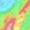 Les Lanches topographic map, elevation, terrain
