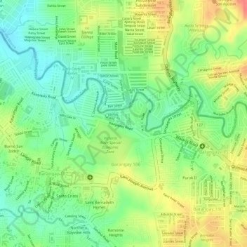 NHC-Tala Estate Subdivision topographic map, elevation, terrain