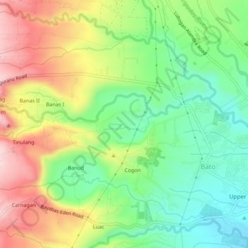 Toril District topographic map, elevation, terrain