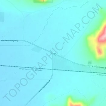 Vinton topographic map, elevation, terrain