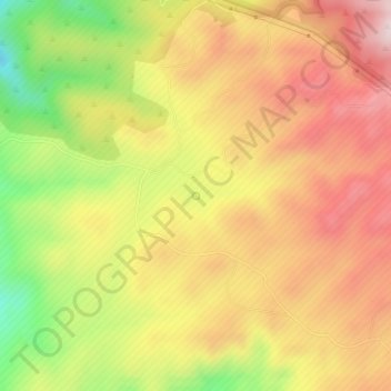 Case Spring topographic map, elevation, terrain