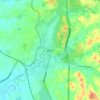 Bidor topographic map, elevation, terrain