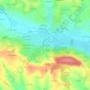 La Courrougère topographic map, elevation, terrain