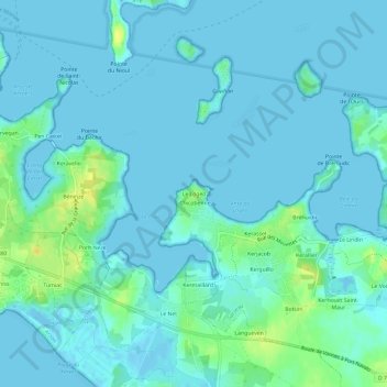 Le Logeo topographic map, elevation, terrain