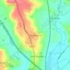 Great Bourton topographic map, elevation, terrain