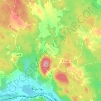Kasås topographic map, elevation, terrain