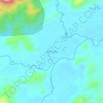 Momunu topographic map, elevation, terrain