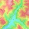 Les Corcelles topographic map, elevation, terrain