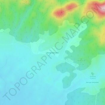 Donje Vukovsko topographic map, elevation, terrain