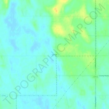 Carnot topographic map, elevation, terrain