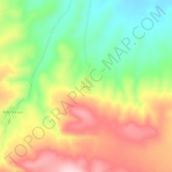 Çomar topographic map, elevation, terrain