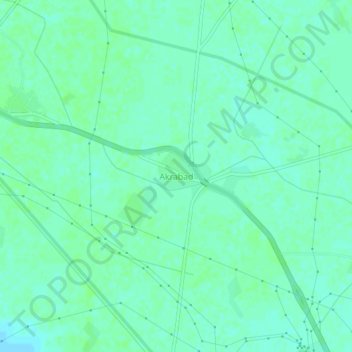 Akrabad topographic map, elevation, terrain