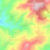 Vilar Douro topographic map, elevation, terrain