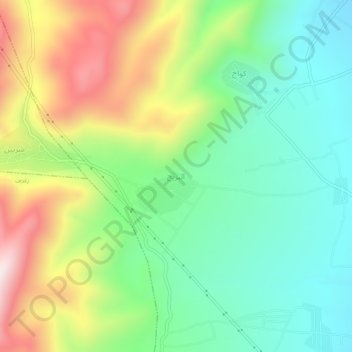 Brayj topographic map, elevation, terrain
