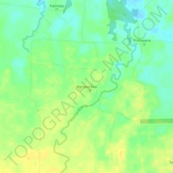 Agroportica topographic map, elevation, terrain