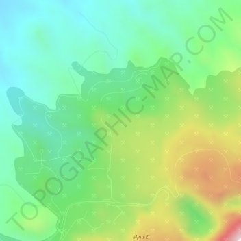 Indio Muerto topographic map, elevation, terrain