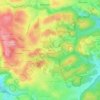 Maures topographic map, elevation, terrain
