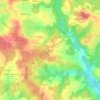 Brard topographic map, elevation, terrain