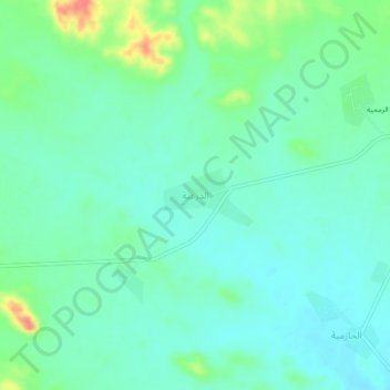 الدرعية topographic map, elevation, terrain