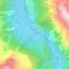 Huben topographic map, elevation, terrain