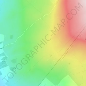 Notts Pot topographic map, elevation, terrain