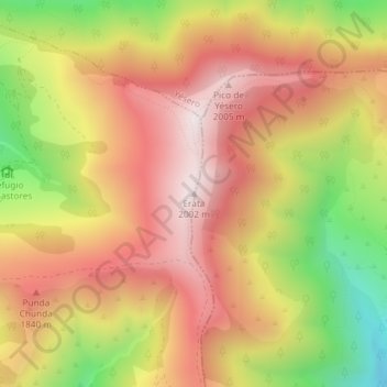Erata topographic map, elevation, terrain