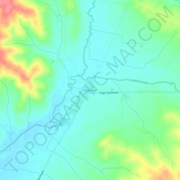 Argo Fay topographic map, elevation, terrain