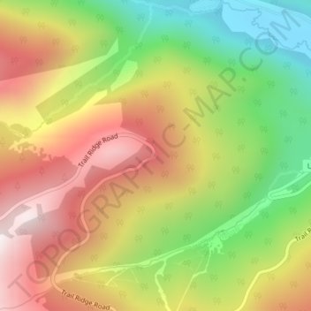 Rainbow Curve Overlook topographic map, elevation, terrain