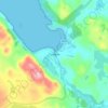 Poolewe topographic map, elevation, terrain