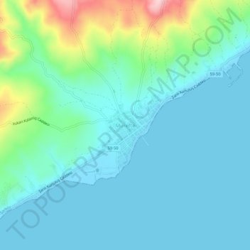 Mürefte topographic map, elevation, terrain