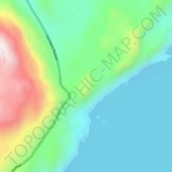 Catedral de Marmol topographic map, elevation, terrain