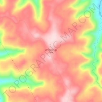 Campestre do Tigre topographic map, elevation, terrain