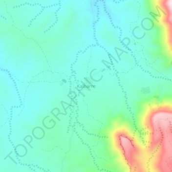 Kalbarre topographic map, elevation, terrain